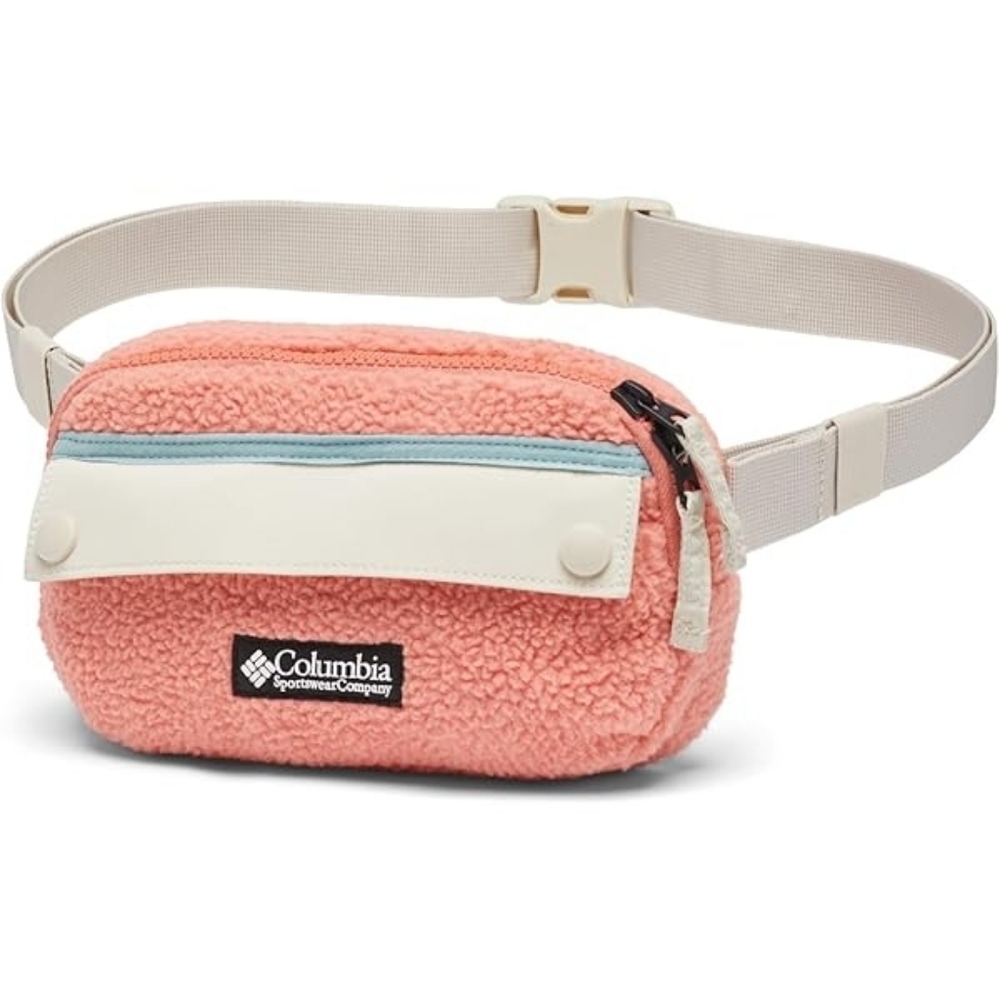 Columbia Coral and White Cosmetic Bag